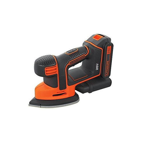 Negro + Decker Bdcms20c 20v Max Lithium Ion Ratón Sander