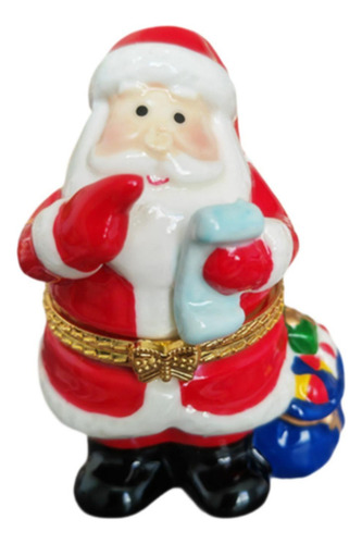 3 Joyero Navideño Con Bisagras Para Decoración Papá Noel