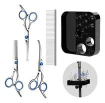 Comprar Organizador De Tijeras Peluqueria Canina + Kit Tijeras Peine