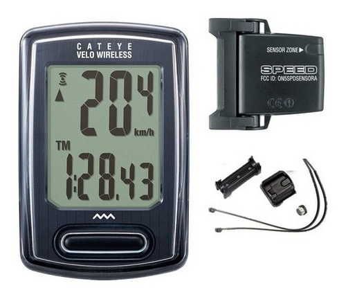 Ciclocomputador Cateye Velo Wireless Cc-vt230w Base Mtb Ruta