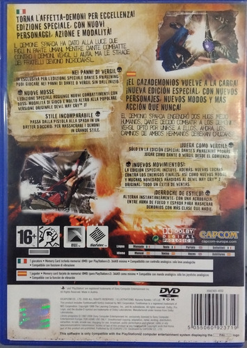 Devil May Cry 3 El Despertar De Dante Edición Special Ps2 (Usado)