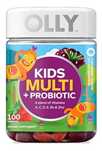 Olly Kids Multivitamin + Probiotic Gummy, Digestive And Immu