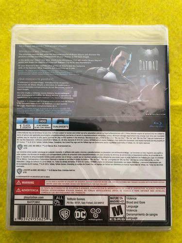 Batman The Telltale Series Ps3 Fisico Nuevo Sellado