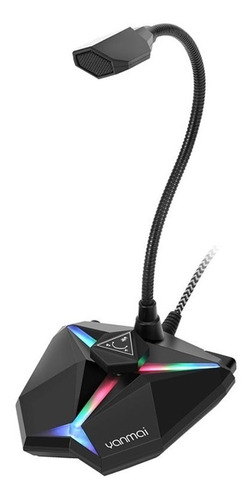 Microfono Gamer Usb Profesional Led Multicolor Pc Escritorio