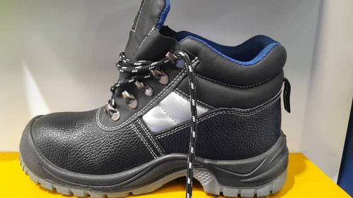 Botas De Seguridad Negra Premium Emg , Con Puntera De Hierro