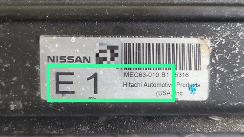Computadora De Motor Nissan Quest 2004-2005 3.5 Mec63010 E1 (Usado)