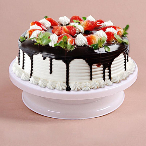 Soporte Giratorio De Pastel Soporte De Pastel Blanco Grande