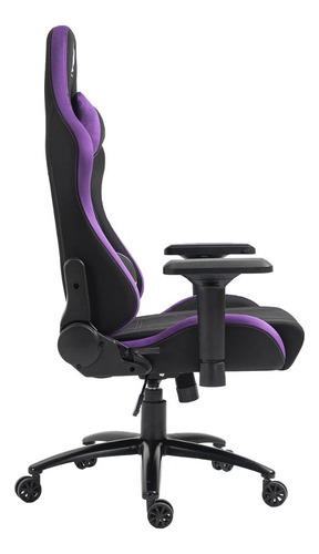 Cadeira Gamer Podcaster, Reclinável, 4d, Preta E Roxa