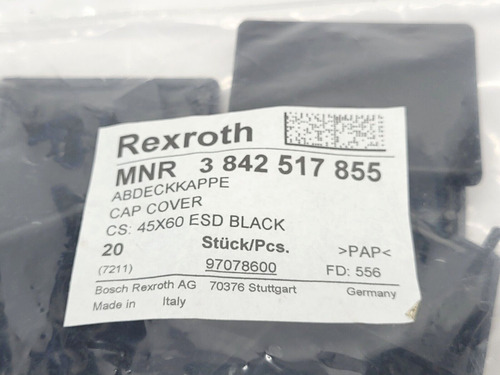 Bosch Rexroth 3 842 517 855 Cap Cover Pkg Of 20 Zzz