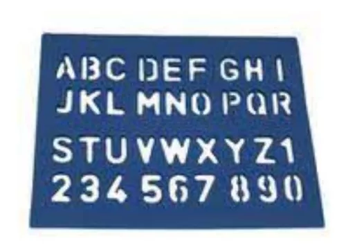Kit normógrafo - letras e numeros vazados - Acrinil em Promoção na  Americanas