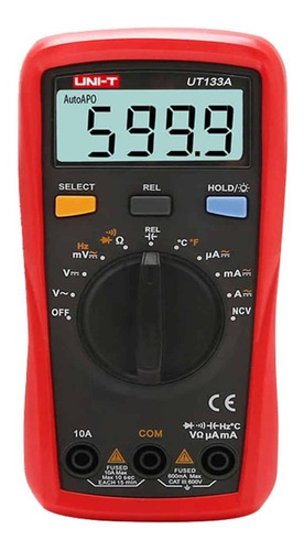 Multímetro Digital Con Capacitancia, Frecuencia Y Temperatur