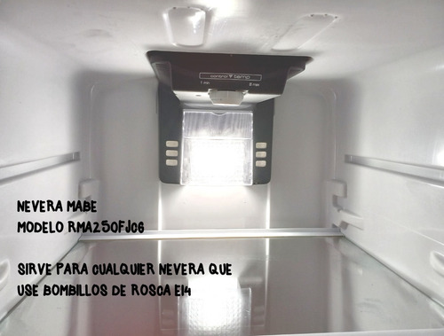 Imagen 3 de 5 de Bombillo Para Nevera Led De 3w E14 Luz Blanca