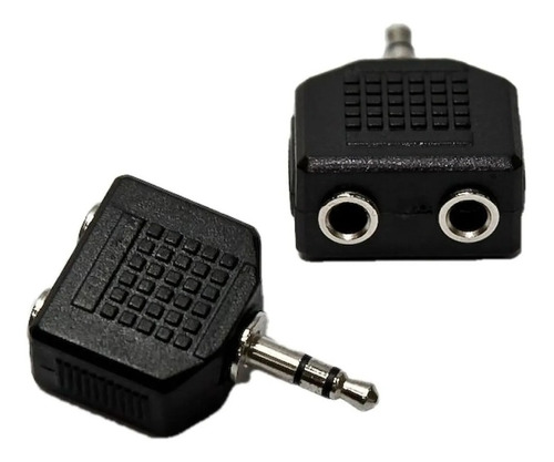 Adaptador Miniplug 3.5mm A 2 Hembra 3.5mm Para 2 Auriculares