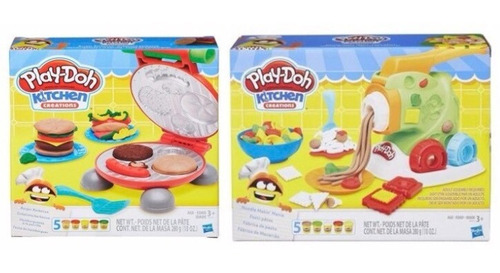 Kit Play Doh Kitchen Creations Hamburguer E Macarrão