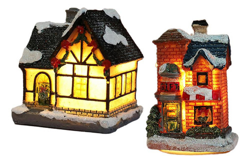 Light Up Christmas Snow House Led Village Dollhouse