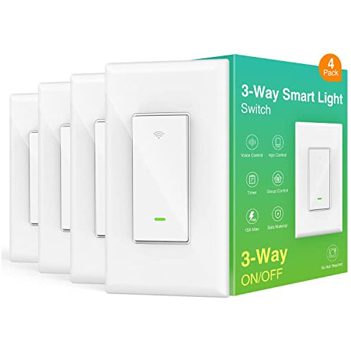 Ohmax 3 Way Smart Switch, Wi-fi Light Switch Trabaja Mvdpv