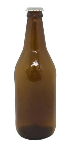 Botella Cerveza Artesanal De 500 Cc Ambar C Tapa Corona X20