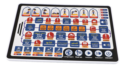 Máquina De Aprendizaje De Árabe Salah Pad, 7 Idiomas, Reprod