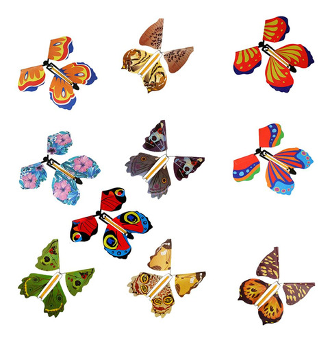10/set Juguetes Voladores Mariposas Mágicas Para Niños