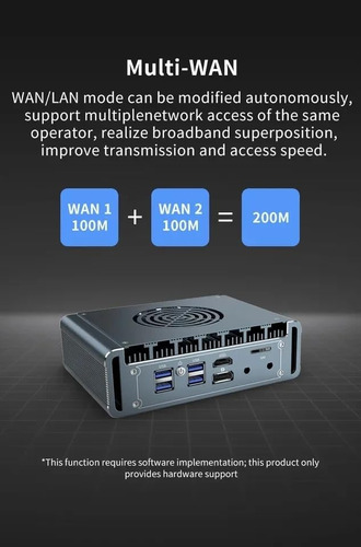 Micro Firewall 4 I226-v 2.5gbe Lan Puertos, Procesador Mini