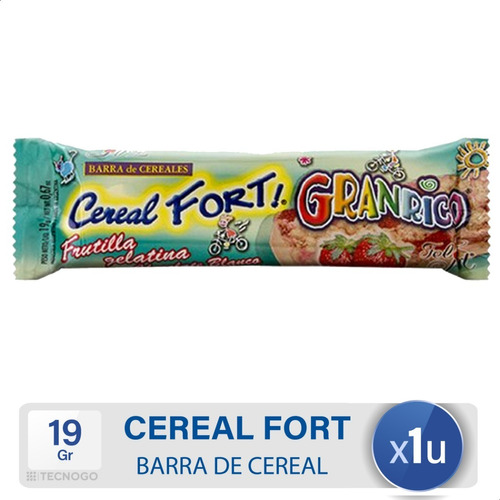 Barra De Cereal Fel Fort Cereal Fort Frutilla Gran Rico 