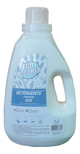 Detergente Bebes Premium, Hipoalergénico, Nobel, 3 Lts