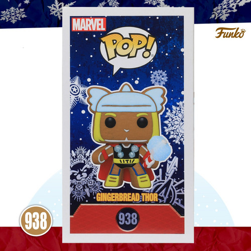 Funko Pop Thor Galleta Jengibre #938 Marvel Holiday Original