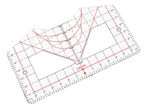 Acrílico Camiseta Regla Guía Colocación Regla Plantilla
