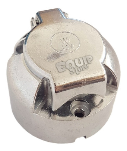 Imagen 3 de 5 de Ficha Conector Trailer Acoplado Aluminio 7 Vias Macho Hembra