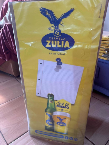 Afiche Publicidad Cerveza Zulia Año 2022 63cmx29cm