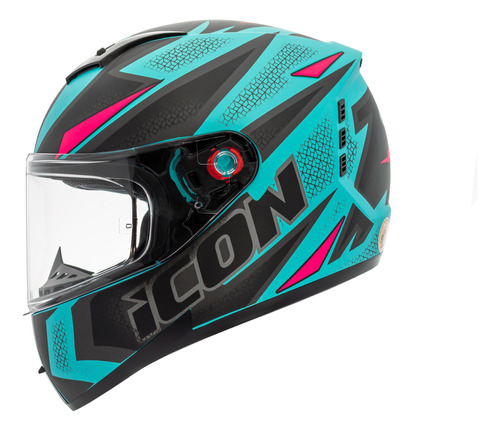 Capacete Peels Icon23 Fast Verde Água Fosco/rosa