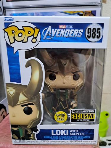 Funko Pop Avengers, Loki With Scepter No.894, Glow 