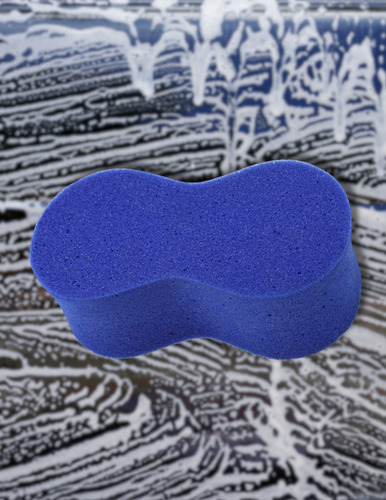 Esponja Lava Autos Forma 8 Extra Suave Grande Azul Ecofree Azul