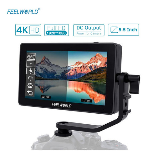 Kit De Monitor Feelworld F6 Plus De 5.5in Pmontar En Cámara 