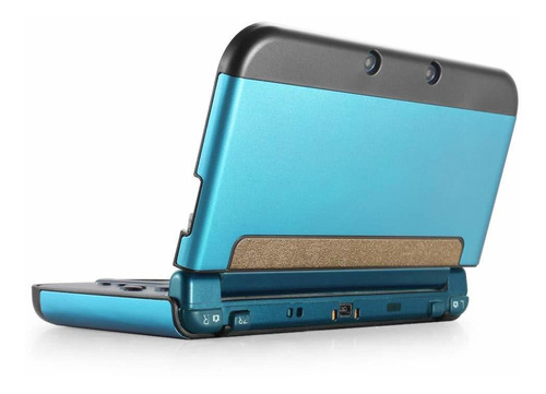 Funda New Nintendo 3ds Xl Ll 2015 Aluminio Plastico Celeste