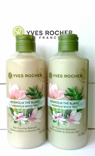 Imagen 2 de 2 de Duo Gel Ducha Corporal Yves Rocher Flor De Magnolia *2piezas