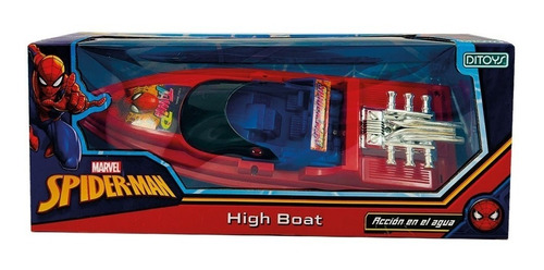 Lancha Spiderman High Boat Accion En El Agua Lny 2546