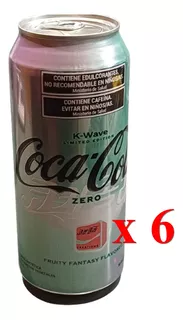 Lata Coca Cola Zero K-wave Edicion Limitada X 6 Unid 473ml