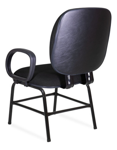Cadeira Obeso Turim Plus Size Fixa Cor Preto