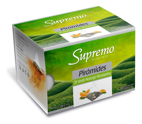 Te Supremo Verde Naranja Mandarina 15 Uni