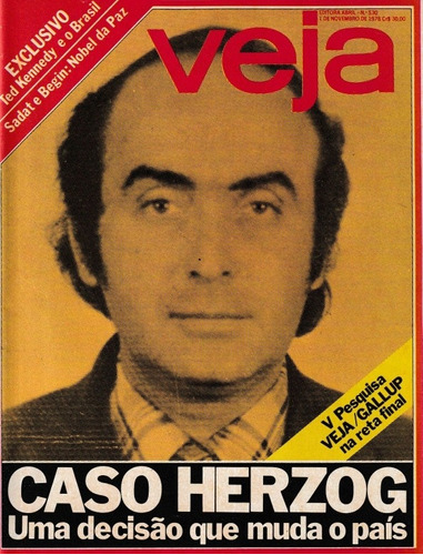 Revista Veja N.530 De 1/11/1978 Caso Herzog!!!