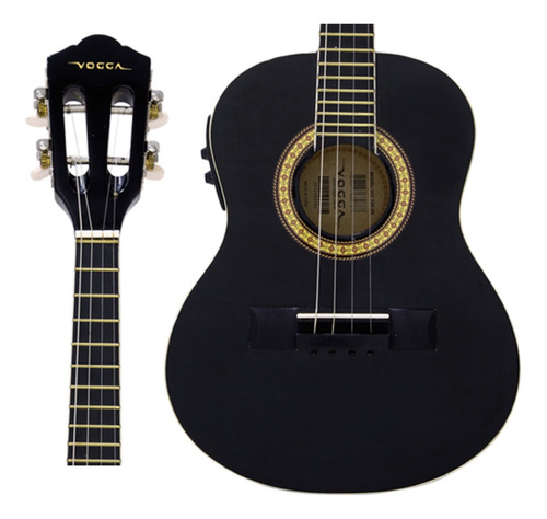 Cavaquinho Cavaco Elétrico Vogga Vcc524 Black Preto + Nf