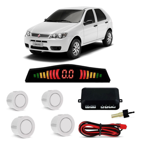 Sensor De Estacionamento Automotivo Branco Fiat Palio