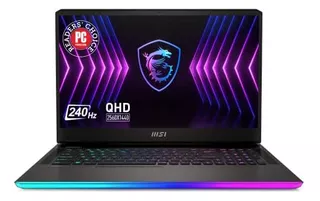 Laptop Msi Raider Ge77hx 17.3 Qhd 240hz Gaming : Intel Core