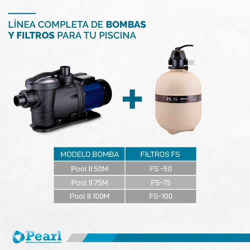 Bomba Pileta Autocebante Pearl Pool Ii 75 0.75 Hp