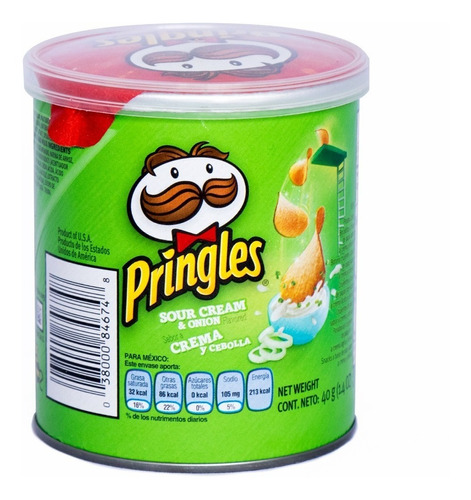 Papa Pringles 40gr. Cebolla X 6 Unidades