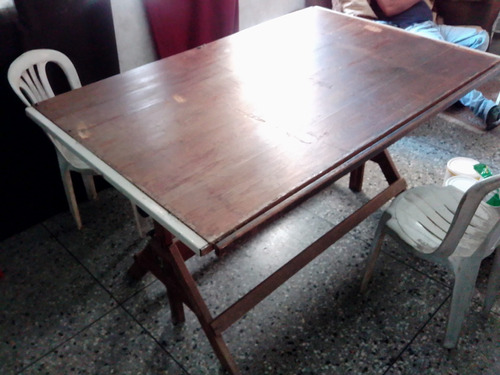 Mesa De Dibujo Graduable De Madera Funciona Todo 