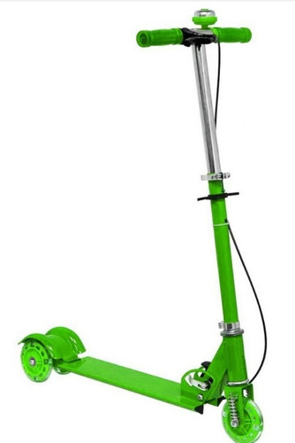 Patineta Monopatín Scooter Plegable 3 Llantas Luces Timbre