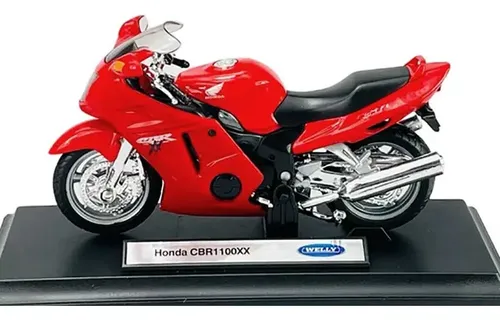 HONDA MOTORCYCLE CBR1100XX ミニカー(バイク) Miniatura Moto Honda Cbr 1100 Xx Vermelha Welly 1/18