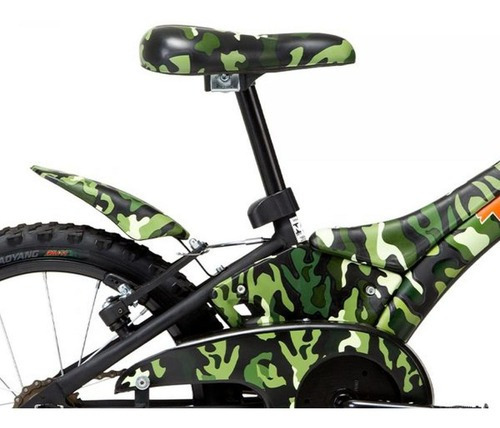 Bicicleta Infantil Groove Camuflada Verde Aro 16
